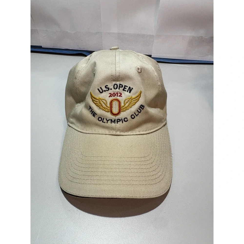 Lot of 2 USGA US Open Golf Hats 2012 Olympic Club 2016 Oakmont Adjustable